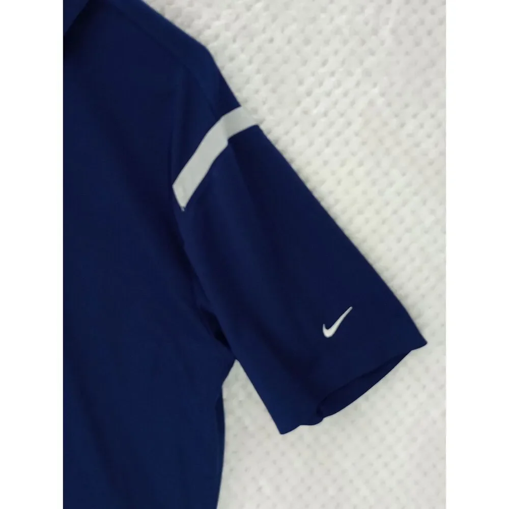 Nike Golf Dri-Fit Men's Large Navy Blue Polo Shirt